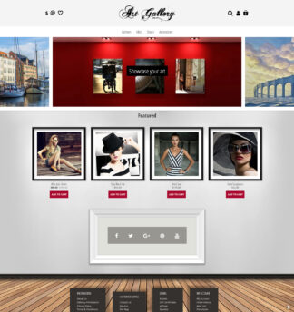 Endless Scroll Masonry Opencart 3 Template for Photography & Art